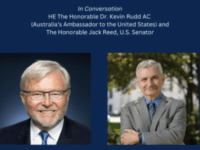 “In Conversation” With Senator Reed and Ambassador Rudd