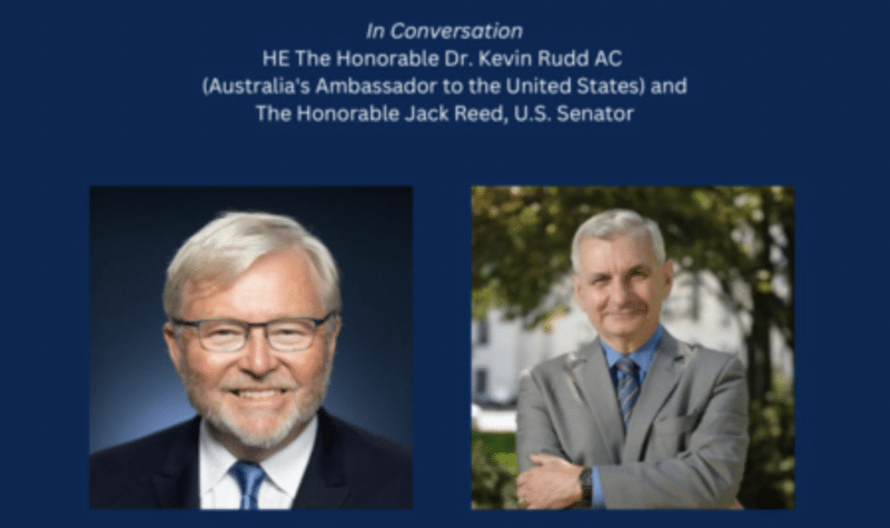 “In Conversation” With Senator Reed and Ambassador Rudd